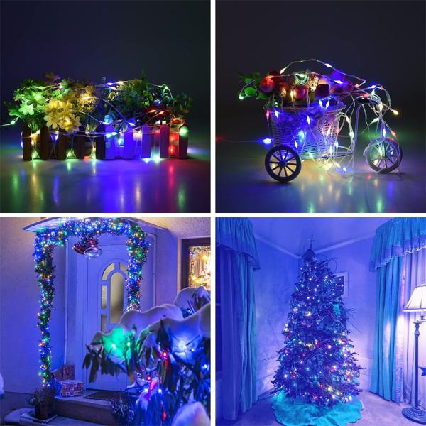 Battery LED Fairy Lights RGB Covered Wire String Lights For Christmas Festive Lighting