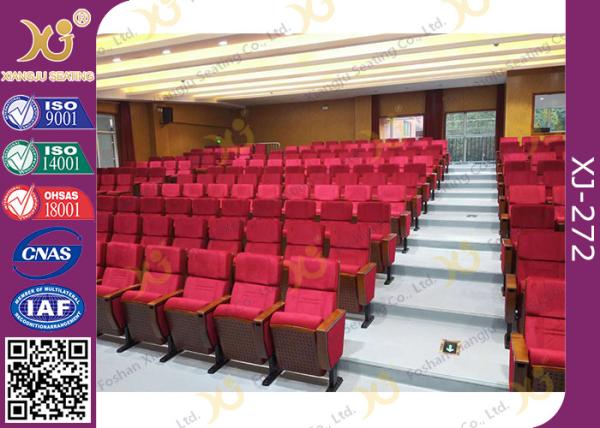 Cover Shaped University Lecture Room, Church Hall Chairs With Customized Sewing