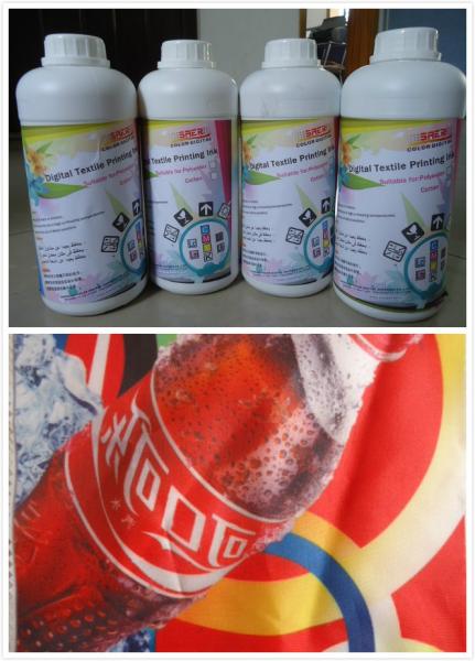 Quality CMYK Color Fabric Sublimation Printing Ink For Garment Cotton Polyester Printer for sale