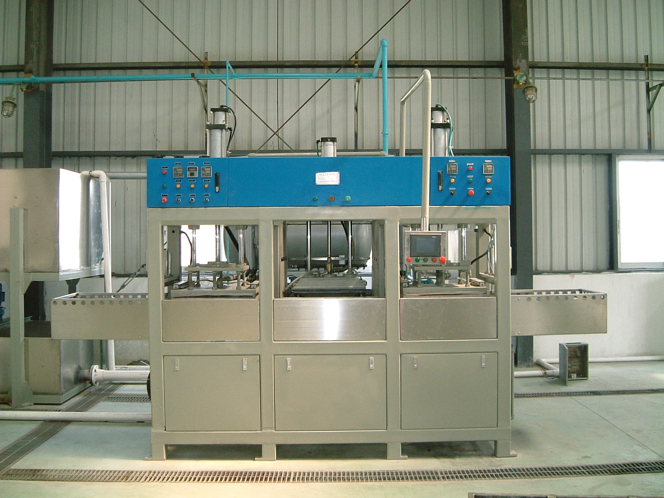 Sugarcane Use Paper Pulp Moulding Machine , Plate Thermoforming Machine 30kw