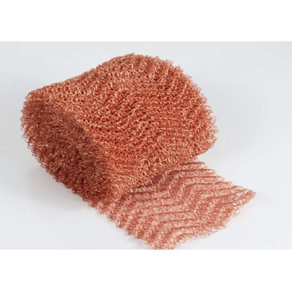 ODM Red Copper Wire Mesh 100mm Width 0.10mm Diameter For Cable