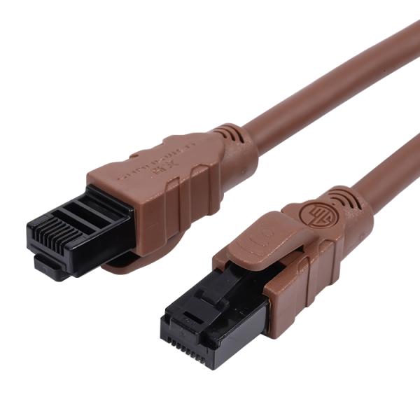 Cat6a Cable Network UTP Cat6 Cat6a Cable and Connectors CAT6A Flat Patch Cord UTP 4 Pairs 30AWG Stranded Copper Cable
