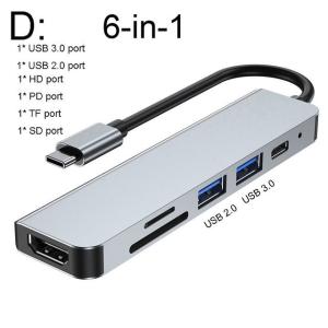 10Gbps USB C HUBs To HDMI Rj45 100M Adapter OTG Thunderbolt 3 Docking Station