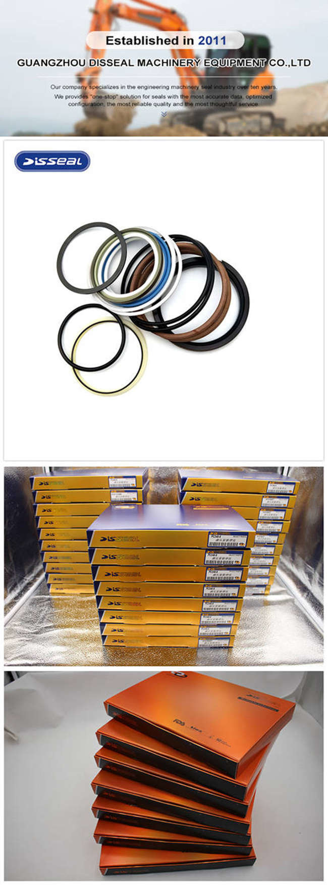 3cx 3dx JCB Hydraulic Cylinder Repair Kits 991-20022 For Industrial Construction