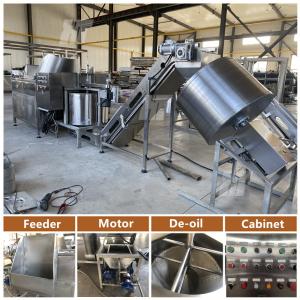 SUS304 Peanut Frying Machine Automatic Batch Frying Machine De Oiling Machine