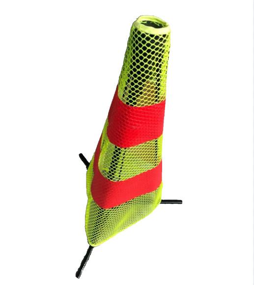 Quality Reflective Collapsible Road Traffic Cones 600mm Textile Material for sale