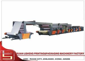 China Unit Type 6 Color Flexo Printing Machine , enclosed doctor blade system wholesale