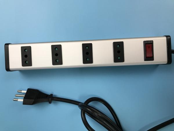 Quality 4 Way Italian Metal Power Strip With Surge Protector for sale