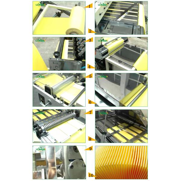 Eco Filter Rotary Pleating Machine Air Filter Paper Pleating Production Line