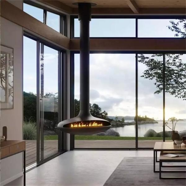 Quality Smokeless Bio Alcohol Indoor Hanging Fireplace Suspended Bioethanol Fireplace for sale
