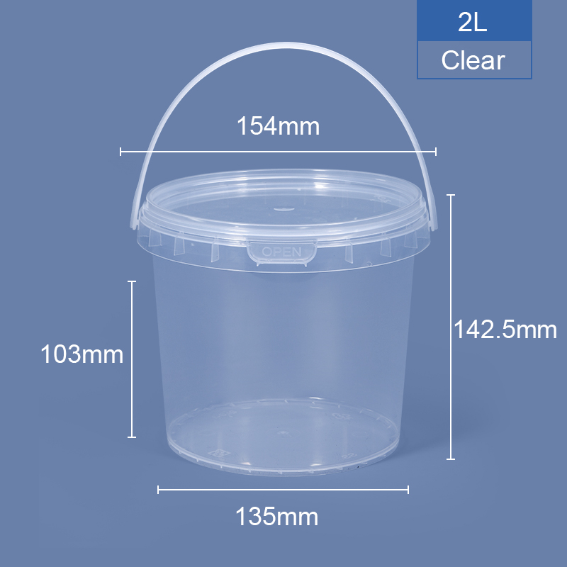 Food Grade Beverage Plastic Candy Buckets Halloween Container with Lids and Handles