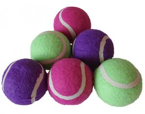 China 6pcs colored tenns balls wholesale