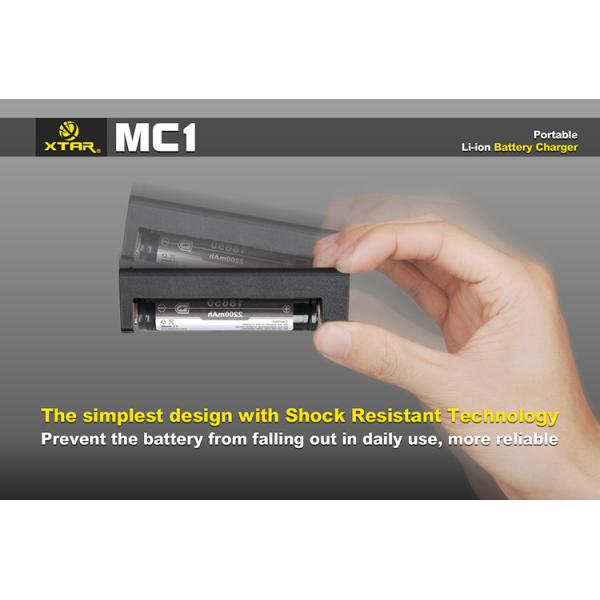 XTAR MC1 usb intelligent charger XTAR 18650 universal li-ion single battery charger