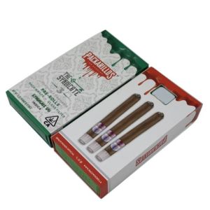 CDR Debossing Cigarette Packaging Box Recyclable Kraft Paper 1000pcs