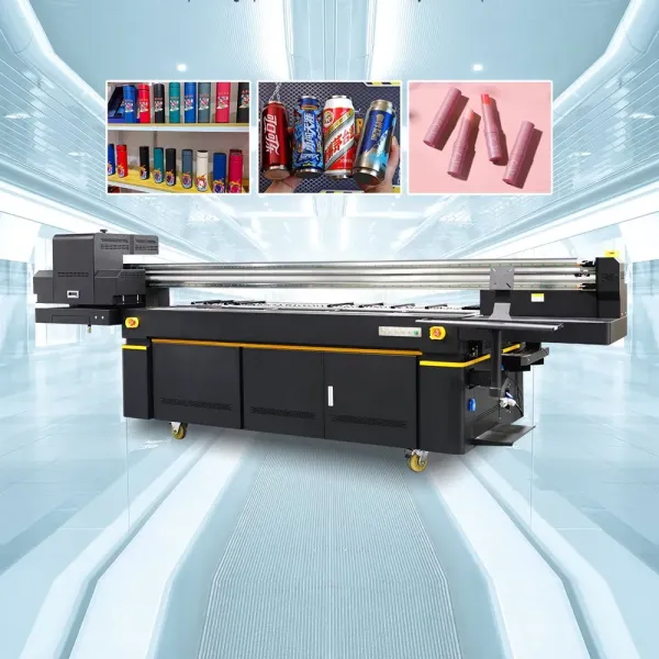 Large Format 2513 Digital Cylinder UV Printer Bottle UV Inkjet Printer Cylindrical UV Printing Machine for Glassware Bottles Can