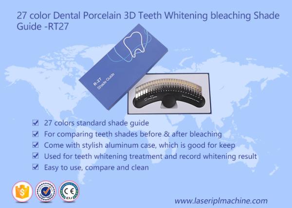 Quality RT27 3d Teeth Whitening Bleaching Shade Guide 27 Color CE Certification for sale