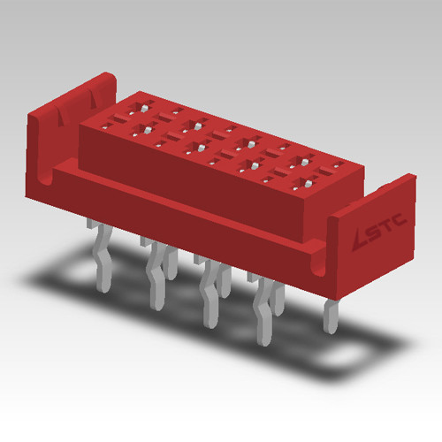 2mm Pitch Card Edge Connector , SMT Female Header Gold Plated For LED Screen