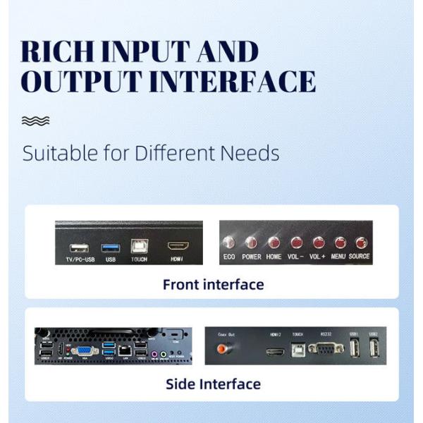 110In Interactive Flat Panel 4K LCD Interactive Smart Board For Classroom 1