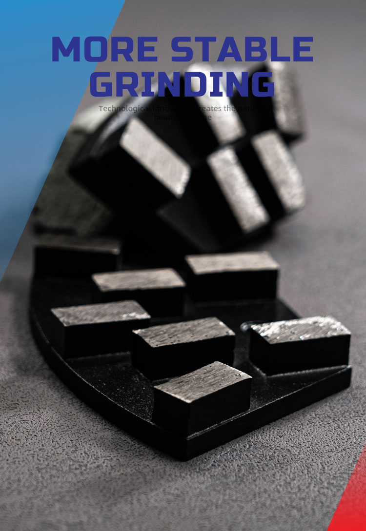 Quick Connecting Grinding Machine Applied Segmented Diamond Abrasive for Concrete Floor