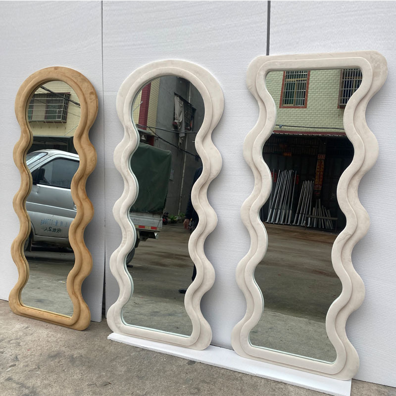 Living Room Oversized Floor Mirror Freestanding Full Length Mirror Large Wood Frame