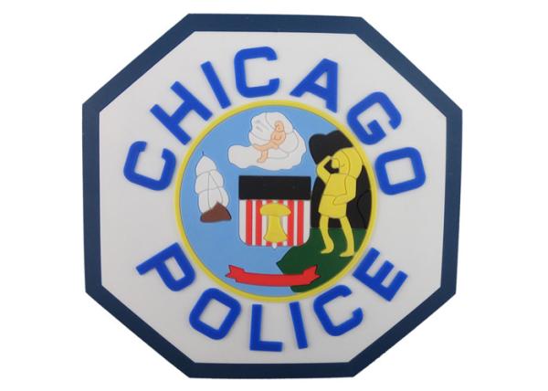 Quality Custom Chicago Police 2D PVC Coaster, Custom Drink Coasters For Beverage, Beer for sale