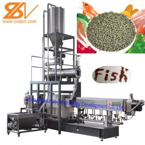 China SLG95 Fish Feed Extruder Pellet Making Machine Engineer Install Service wholesale