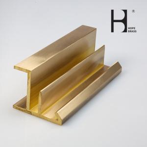 China Customized Copper Alloy Shapes And DIY Lengths Decorative Brass Profiles CuZn38Pb1.5 C3604 C38500 ODM Customized Size wholesale