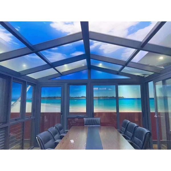 Aluminium Double Glazed Leak Proof Skylight 2.0mm Powder Coated
