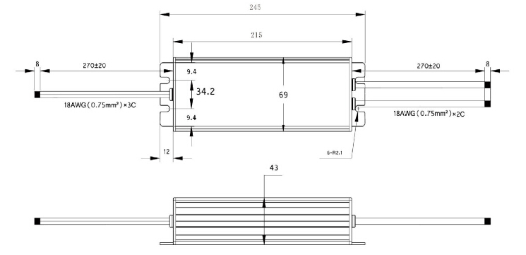 Single Output Constant Voltage LED Driver , Led Display Power Supply