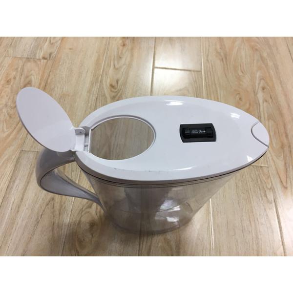 ABS / AS White Countertop Alkaline Water Purifier Pitcher High PH Natural Filtration System