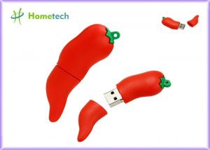 China Chili Pepper Shaped PVC 32GB USB Pen Drive For Promotion Gift wholesale
