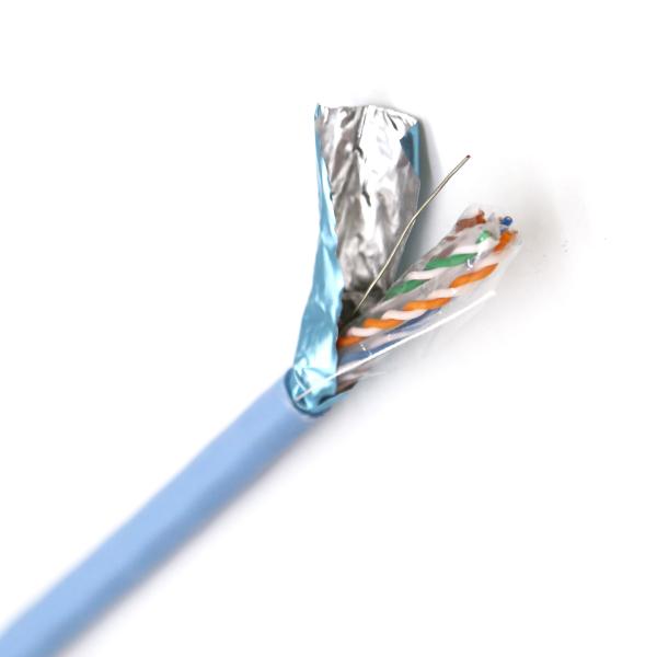 1000FT CAT6A Ethernet Network Bulk Cable , Solid FTP RISER COPPER Network Cable 10G 23AWG
