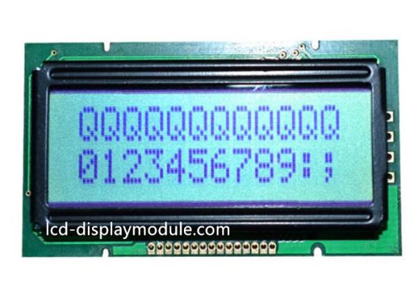 8 Bit Resolution 12x2 Dot Matrix LCD Display , Yellow Green LCD Character