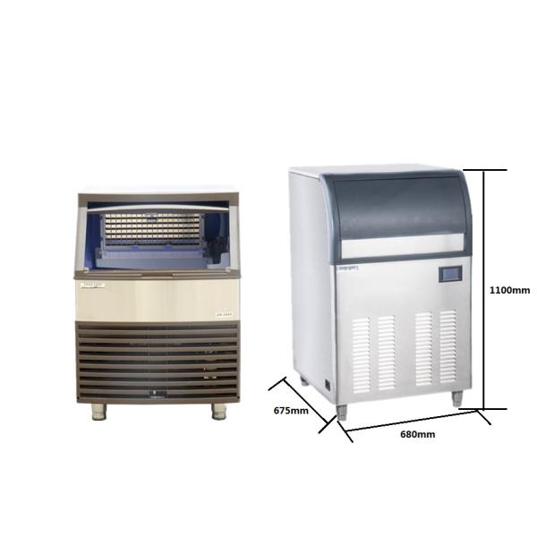 820W Automatic Integrated Ice Maker 100Kg / 24H Output 26 * 26 * 43In