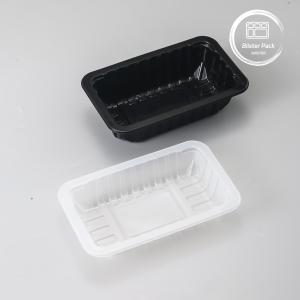 China Customized PP Food Vacuum Formed Packaging Trays Disposable Plastic Serving Trays With Logo on sale