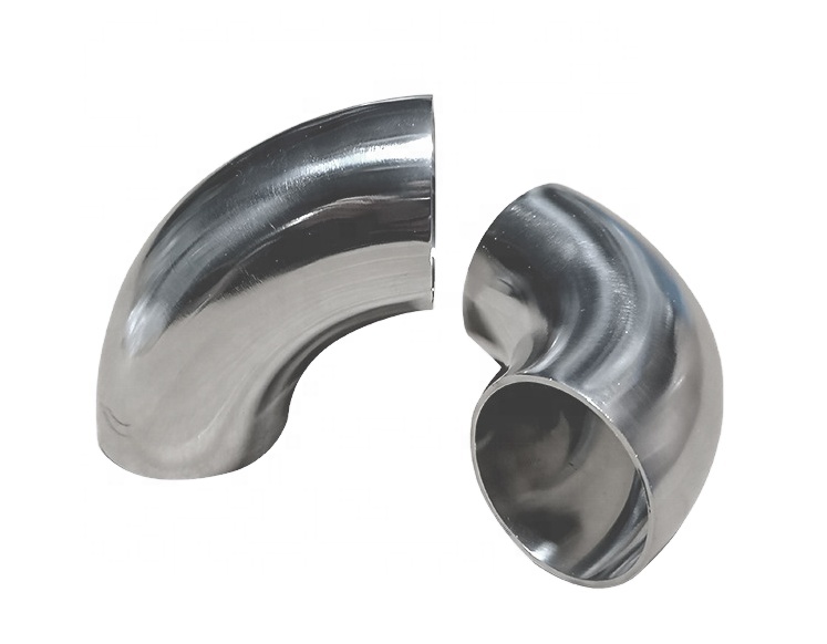 304 Stainless Steel Round 90 Degree Welding Bend Elbow Pipe for High Temperature Applications in Industrial Settings 76mm OD