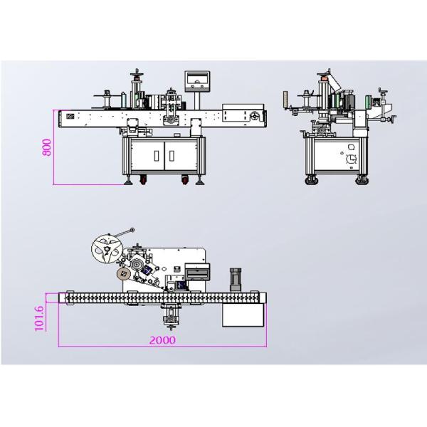 User-Friendly Full-Automatic Round Bottle Positioning Labeling Machine for Cartons
