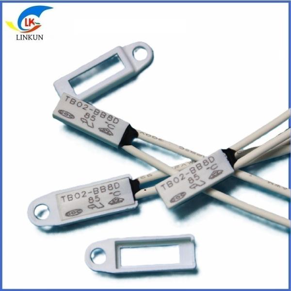 Quality Semiconductor Refrigeration Temperature Control Switch Carbon Fiber PTC Thermal Protector TB02-BB8D Temperature Switch for sale