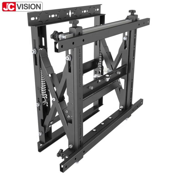 Full Service Push Out TV Wall Mount Bracket Cold Rolled Steel Powder Black