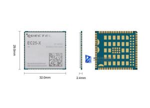 EC25EUXGA-128-SGNS CAT 4 DC3.8V 33dBm Wireless RF Modules