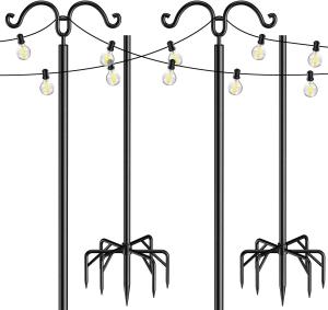 OEM Outdoor String Light Pole Bracket Powder Coating Finish