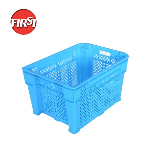 Quality Functional Design Silk Printing Custom Plastic Shipping Crates for Fruits and Vegetables for sale
