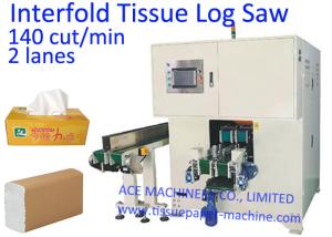 2 Channels Facial Tissue Paper Log Saw Machine