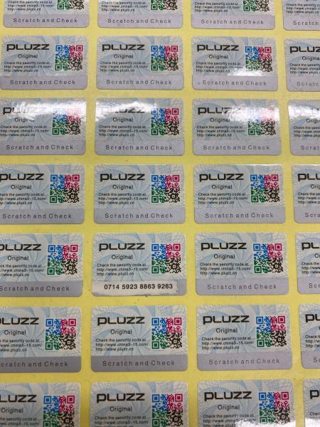 Quality Custom Waterproof QR Code Security Labels Die Cut Roll Paper Carton Packed for sale