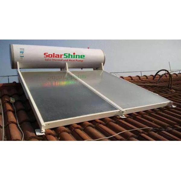 1.5 - 3 KW Backup Flat Plate Solar Water Heater 22 MM Connection Type