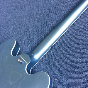 Hollow body jazz electric guitar, Blue Jazz Guitar,Rosewood Fingerboard