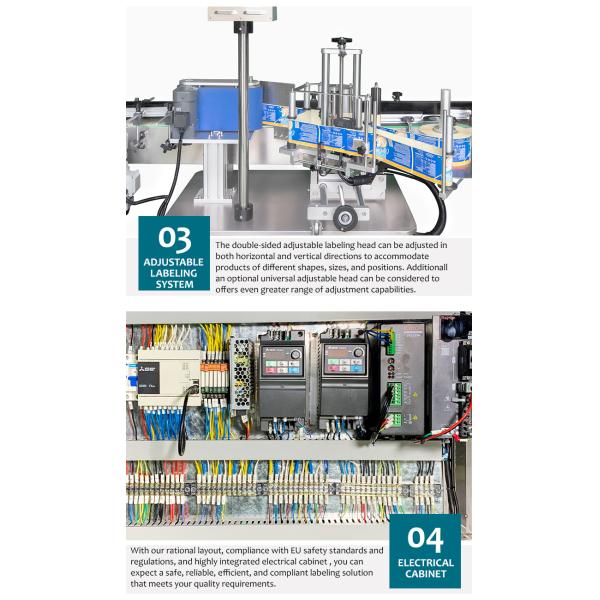 Automatic Round Bottle Labeling Machine 20-150 Bottles/min High Accuracy