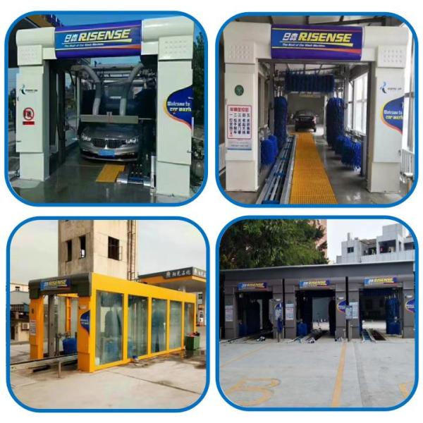 Automatic Tunnel Car Wash Machine With Hot-Dipped Galvanized Steel Frame
