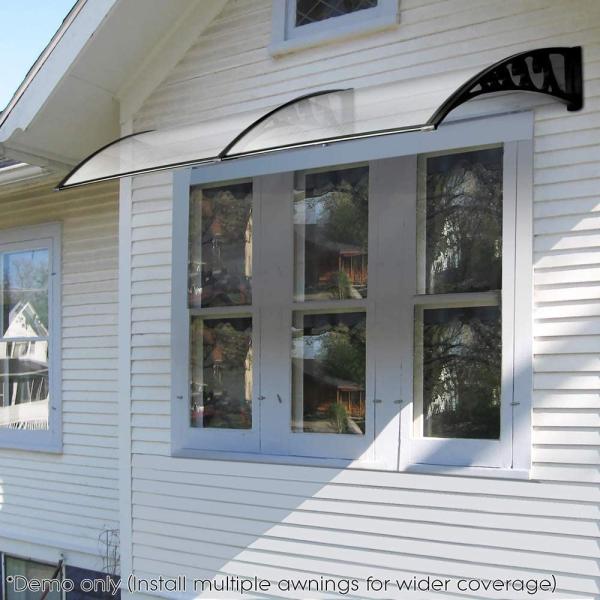 CE 3.43kg 90x100cm Door Window Awning Canopy