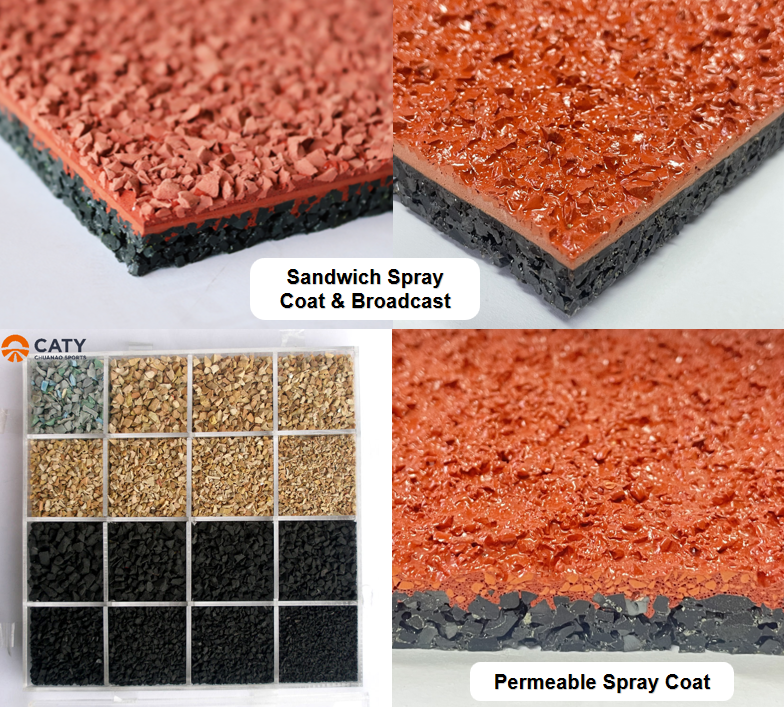 Athletic Running Track EPDM Rubber Athletic Flooring with Quick Installation for Track & Field